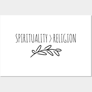 Spirituality better than Religion inspiring T-Shirt Posters and Art